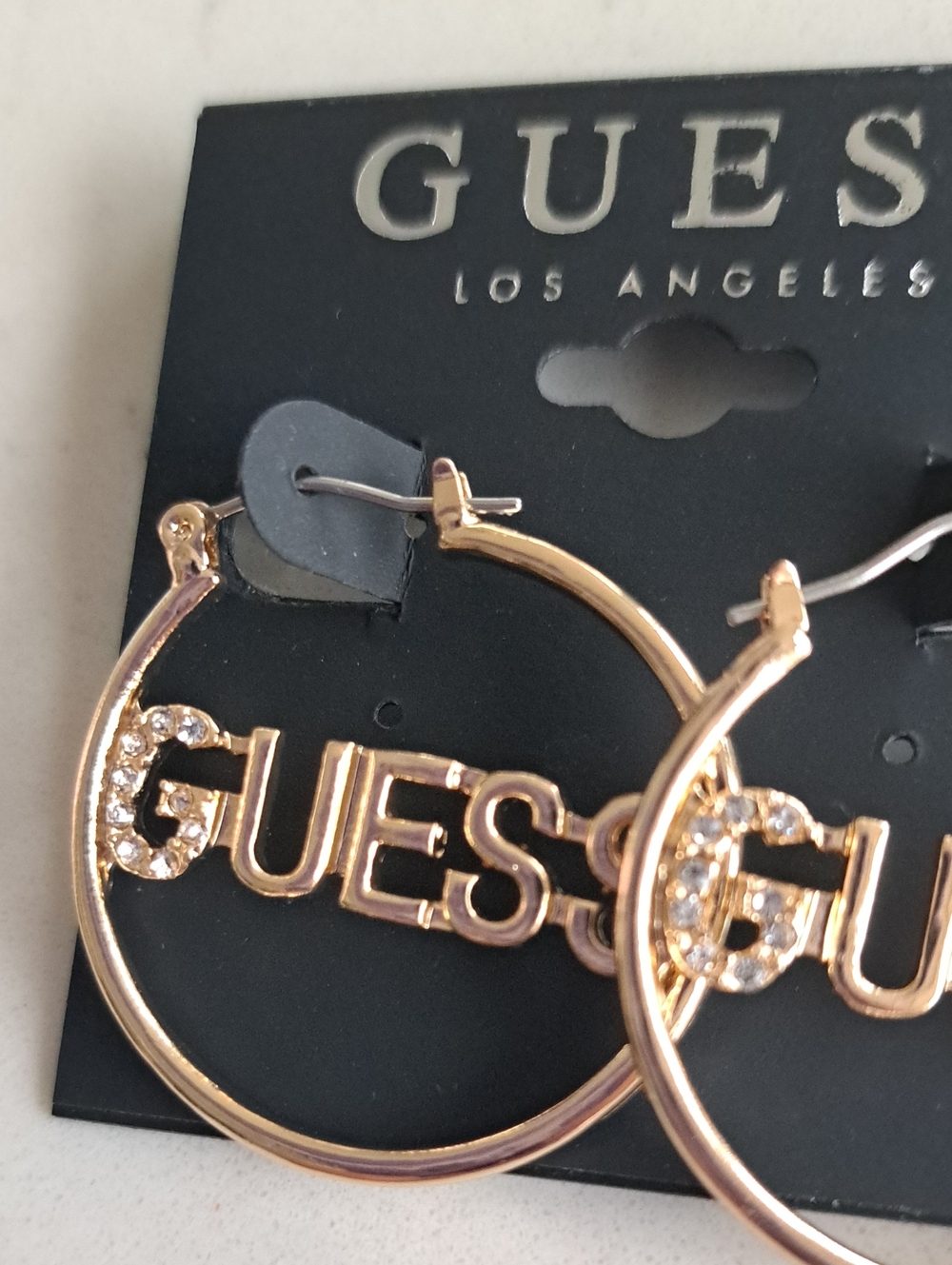 Guess LA Golden Earrings - Picture 2 of 3
